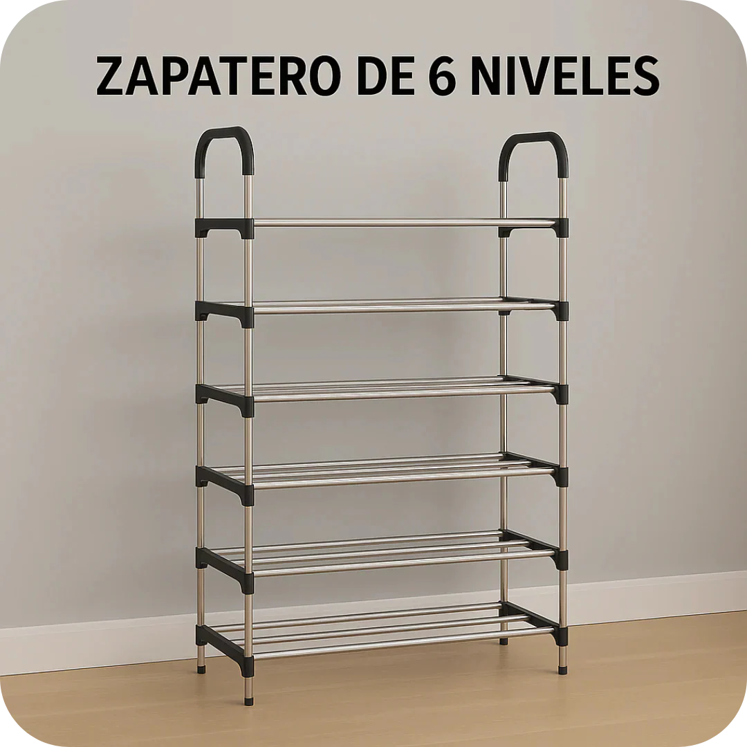 ZAPATERO METALICO 6 NIVELES
