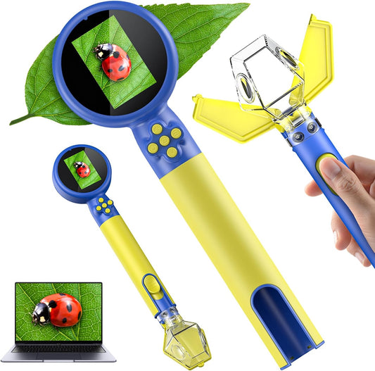 MICROSCOPIO DIGITAL PARA NIÑOS + ATRAPA INSECTOS