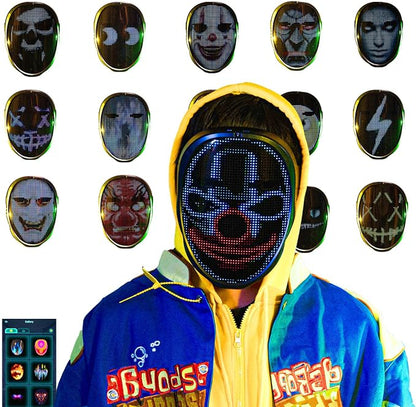MASCARAS LED BLUETOOTH