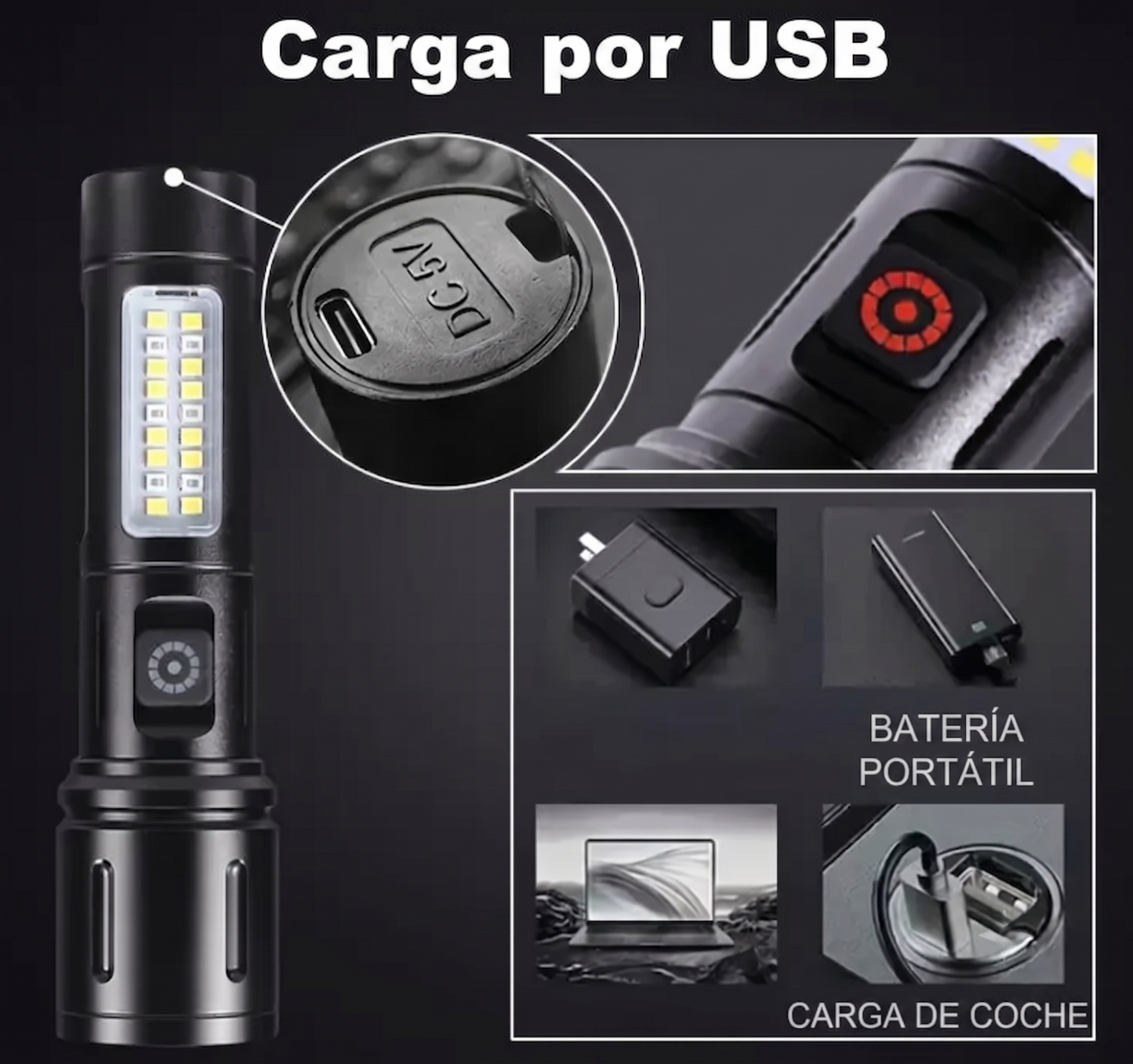LINTERNA TÁCTICA ULTRA EMERGENCIAS NIVEL 6